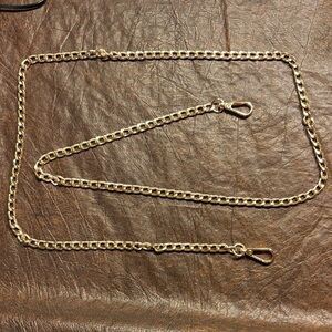 Gold Chain Strap with D-Ring Clips